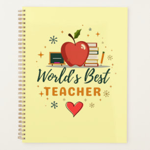 World’s Best Teacher – Personalised Name Gift Planner