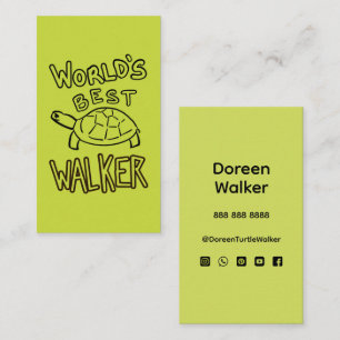 World’s Best Turtle Walker Business Card