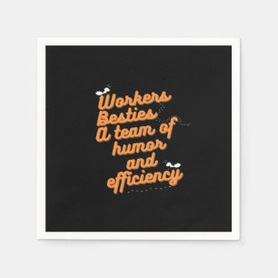 World’s Best Work Bestie Emotional Help Coworker F Napkin