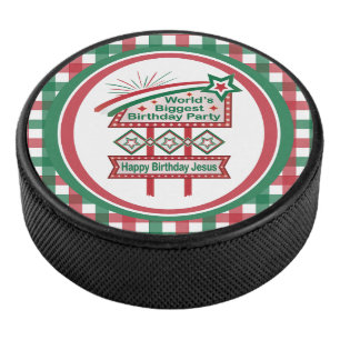 World’s Biggest Birthday Party Marquee Hockey Puck
