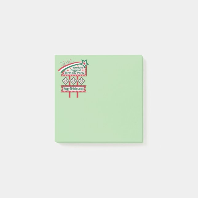 World’s Biggest Birthday Party Marquee Post-it Notes (Front)