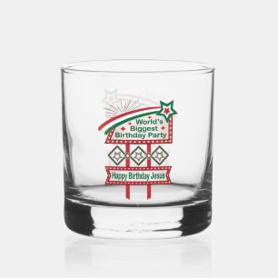 World’s Biggest Birthday Party Marquee Whiskey Glass