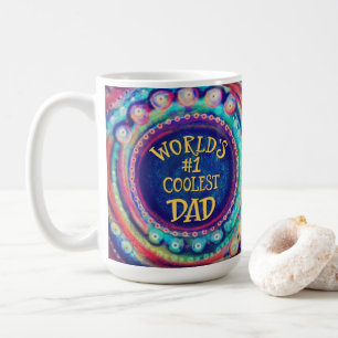 World’s Coolest Dad Modern  Inspirivity Coffee Mug
