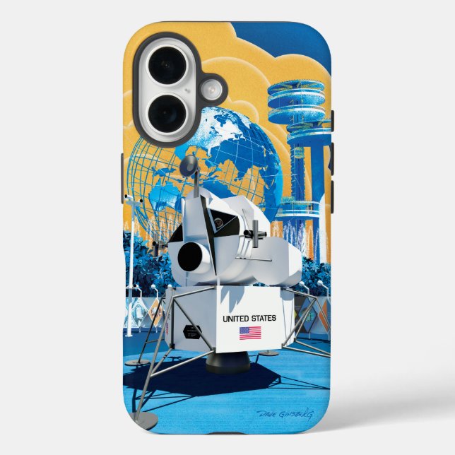 World’s Fair Lunar Module (Day): iPhone 16 Case (Back)