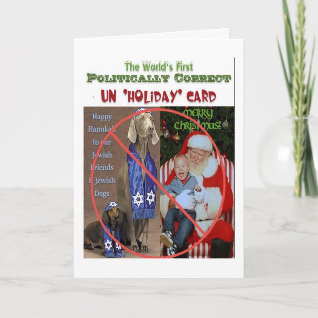 World’s First Politically Correct Un-‘Holiday’ Car Holiday Card (Front)