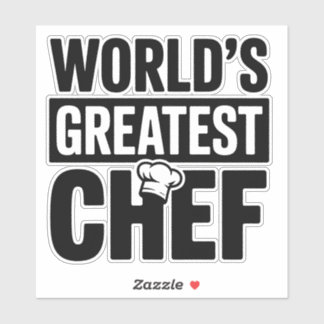 World’s Greatest Chef Bold Text Sticker
