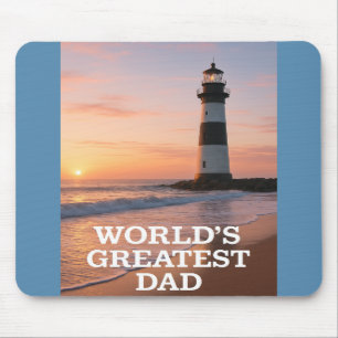 World’s Greatest Dad – Coastal Sunrise Edition Mouse Mat
