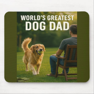 World’s Greatest Dog Dad – Ball Is Life Edition Mouse Mat