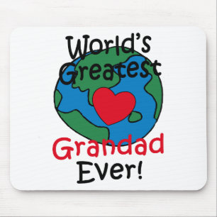 World’s Greatest Grandad Heart Mouse Mat