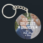 World’s Greatest Grandpa Photo Father’s Day Key Ring<br><div class="desc">World’s Greatest Grandpa Photo Father’s Day Keychain</div>
