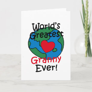 World’s Greatest Granny Heart Card