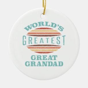 World’s Greatest Great Grandad Ceramic Tree Decoration
