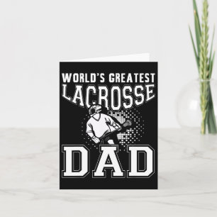 World´s Greatest Lacrosse Dad Lax Stick Lacrosse  Card