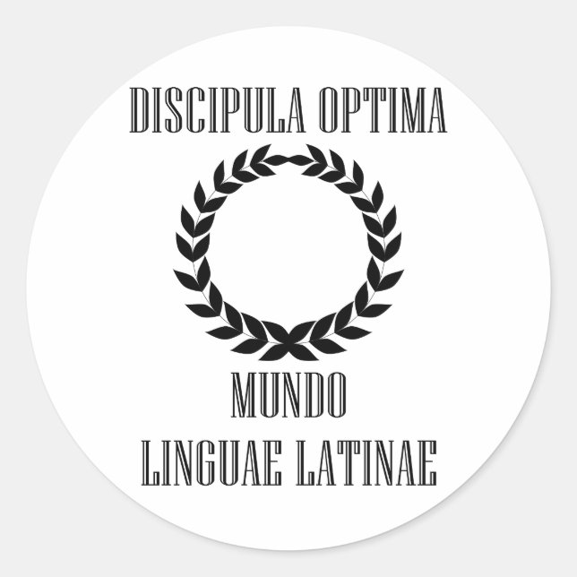 World’s Greatest Latin Student (Female) Classic Round Sticker (Front)