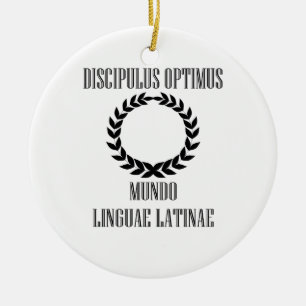 World’s Greatest Latin Student (Male) Ceramic Tree Decoration