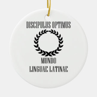 World’s Greatest Latin Student (Male) Ceramic Tree Decoration