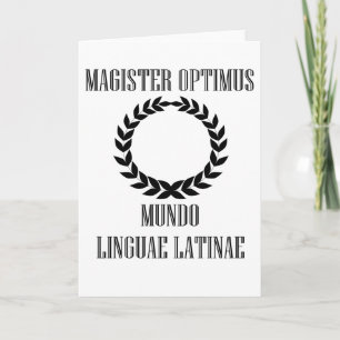 World’s Greatest Latin Teacher (Male) Card