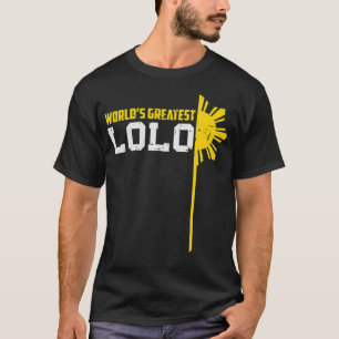 World s Greatest Lolo Filipino Grandpa military ve T-Shirt