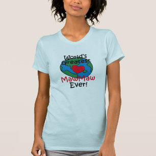 World’s Greatest MawMaw Heart T-Shirt