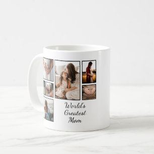 World’s Greatest Mum Family Child 7 Photo Collage Coffee Mug