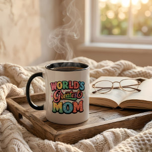 World’s Greatest Mum, Mother’s Day gift, retro typ Mug