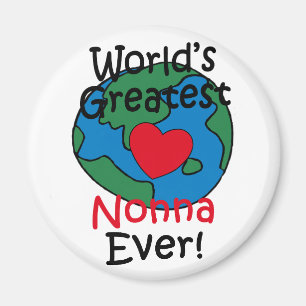 World’s Greatest Nonna Heart Magnet