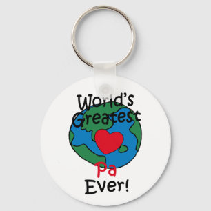 World’s Greatest Pa Heart Key Ring