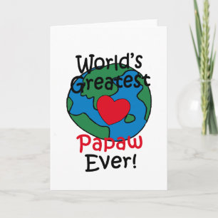 World’s Greatest Papaw Heart Card