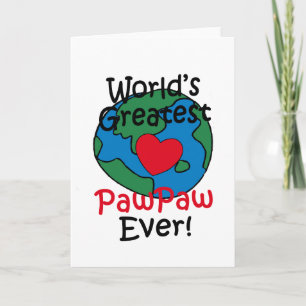 World’s Greatest PawPaw Heart Card