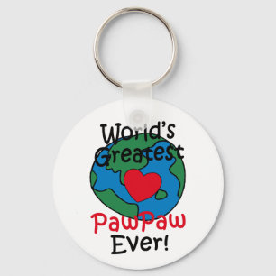 World’s Greatest PawPaw Heart Key Ring