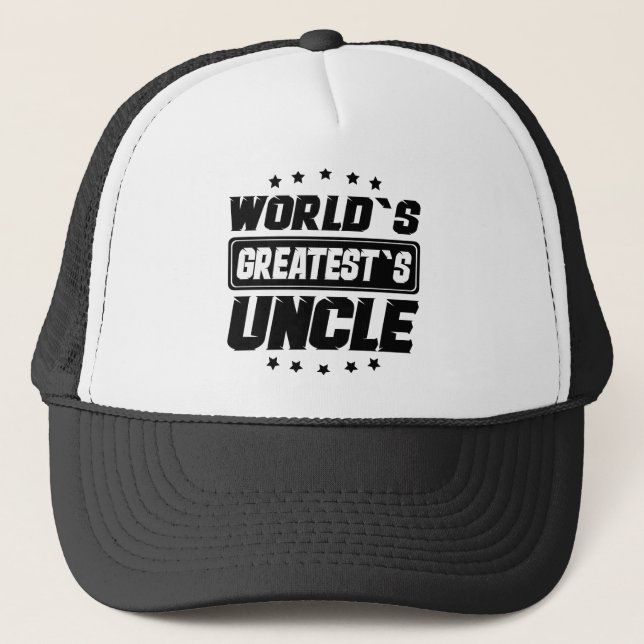 World`s Greatest`s Uncle Trucker Hat (Front)