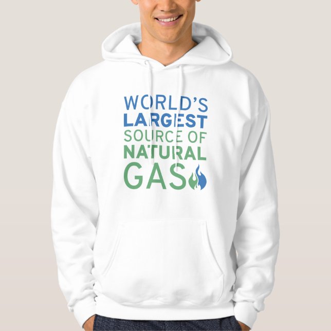 World’s Largest Source Of Natural Gas Hoodie (Front)