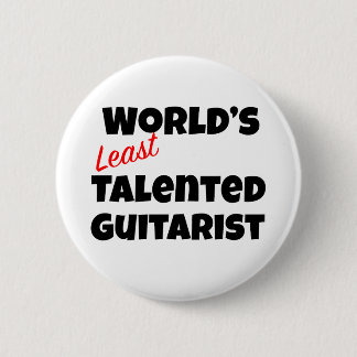 World’s Least Talented Guitarist 6 Cm Round Badge