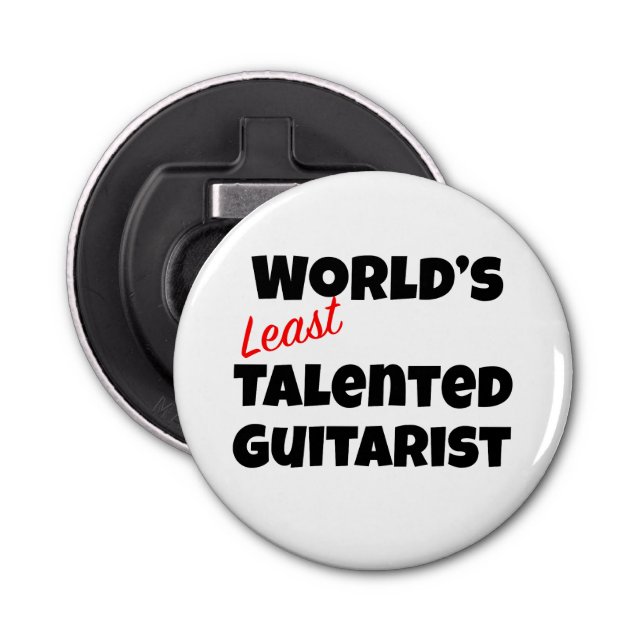World’s Least Talented Guitarist Bottle Opener (Front)