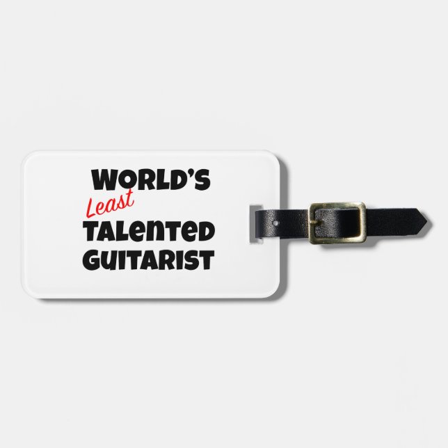 World’s Least Talented Guitarist Luggage Tag (Front Horizontal)