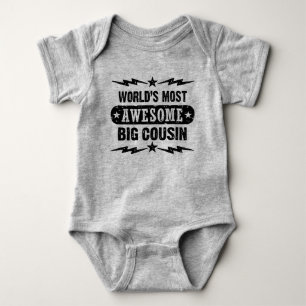 World’s Most Awesome Big Cousin Baby Bodysuit