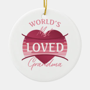 World’s Most Loved Grandma Ceramic Tree Decoration