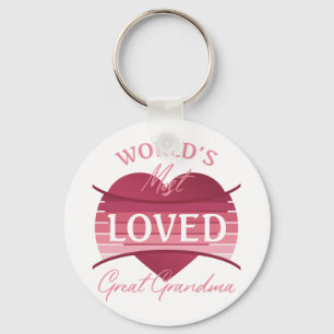 World’s Most Loved Great Grandma Key Ring