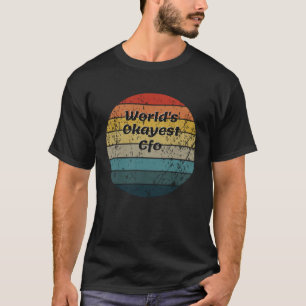 World s Okayest Cfo Vintage Sunset 60s 70s T-Shirt