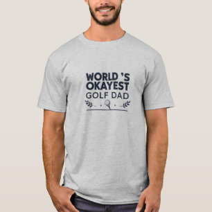 World’s Okayest Golf Dad Vintage Emblem T-Shirt