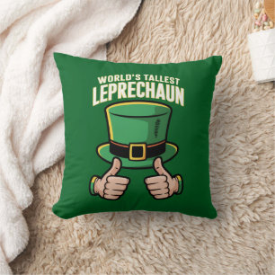 World’s Tallest Leprechaun Funny Irish Humour  Cushion