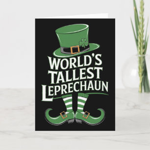 World’s Tallest Leprechaun St. Patrick’s Day Irish Card