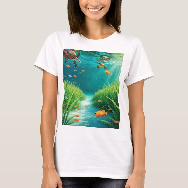 World Sea grass Day T-Shirt (Front)