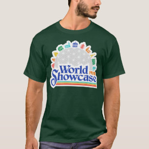 World Showcase retro style Epcot artwork by Kelly T-Shirt