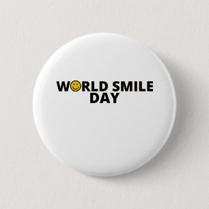 World Smile Day 6 Cm Round Badge