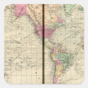 World Square Sticker