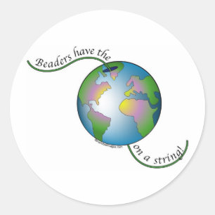 World String Classic Round Sticker