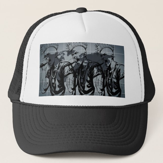 WORLD STYLE TRUCKER HAT (Front)