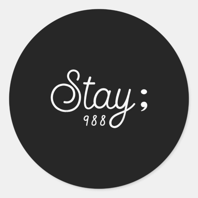 World Suicide Prevention Awareness Day Men Women S Classic Round Sticker (Front)