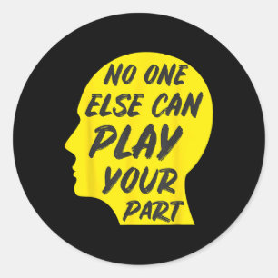 World Suicide Prevention Awareness Day Yellow Classic Round Sticker